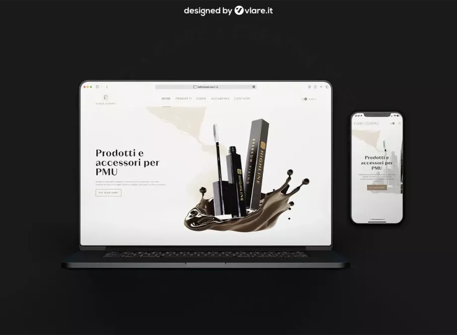 realizzazione sito web e-commerce fashion Eyebrows